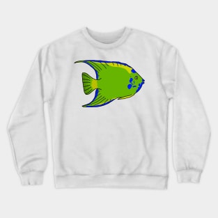 Blue Queen Angelfish Crewneck Sweatshirt